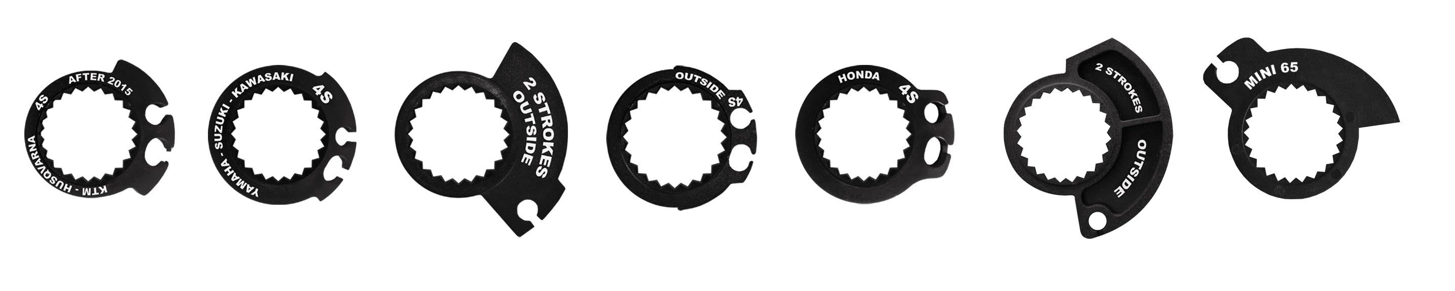 Poignées 709 Lock on + 7 CAMS Noir 22/25